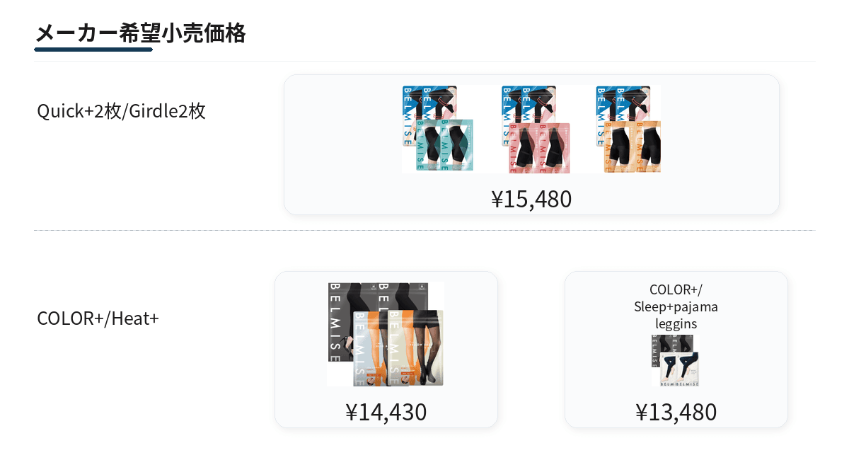 メーカー希望小売価格